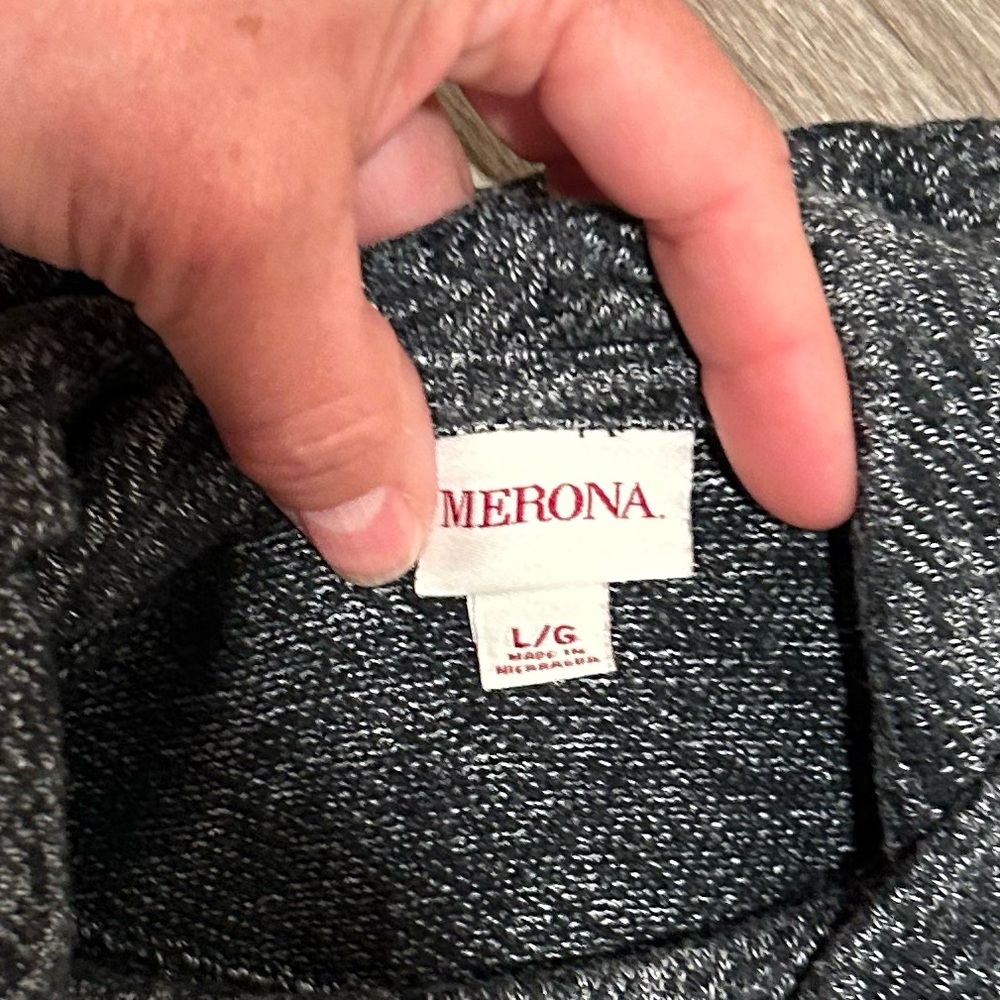 Merona Charcoal Knit Pullover - Picture 2 of 6